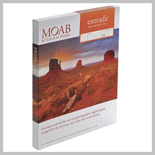 Moab Paper ENTRADA RAG BRIGHT 300 DOUBLE-SIDED 17 X 22IN 25 SHEETS